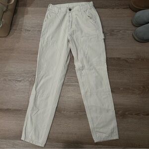 Brandy Melville one size cream cargo pants